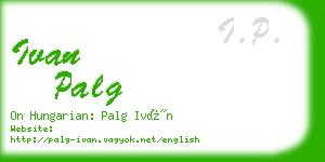 ivan palg business card